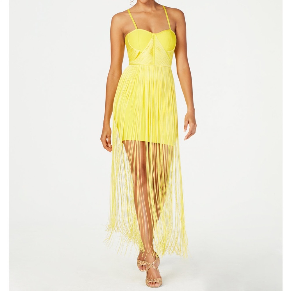 Marciano fringe bustier bandage dress - Picture 1 of 3